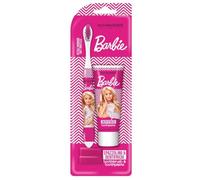 Naturaverde | Kids - Mattel Barbie - Kit de nettoyage oral pour enfants, Dentifrice fraise et caramel 25 ml et brosse à dents avec poils doux, Dentifrice Barbie