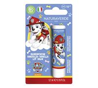Naturaverde | Kids - Paw Patrol - Baume à lèvres vanille, beurre de cacao pour enfants avec beurre de karité bio avec filtres UVA-UVB - SPF 15, Lipstick 5,7 ml