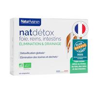 NaturAvignon Détox Foie Reins Intestins - Complément Alimentaire Puissant & Rapide | Radis Noir, Bouleau, Jus de Citron Bio | Digestion, Drainage, Métabolisme | 20 Ampoules