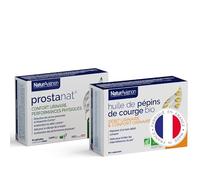 NaturAvignon Lot Confort Urinaire Homme & Prostate | Huile de Pépins de Courge BIO + Prostanat | Débit Urinaire, Prostate, Confort Masculin, Vitalité | Saw Palmetto, Ginseng, Zinc | Fabriqué en France