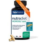 Naturavignon Morosil 400 Bruleur De Graisse Puissant Perte De Poids Rapide Et Efficace Coupe Faim Morosil Perte De Poids, Guarana, Thé Vert, Caroube 90 Gélules Minceur Efficace
