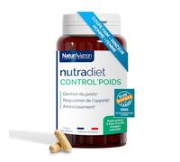 NaturAvignon Nutradiet Control'Poids | Satiété & Gestion du poids | Caroube + Ascophyllum algue brune | Actifs 100% d'origine naturelle | Fabriqué en France | 90 gelules