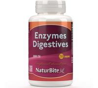 Naturbite Enzymes Digestives, 250 comprimés. Améliorez Votre Processus Digestif en Facilitant la Décomposition et L'absorption des Nutriments Contenus dans les Aliments.