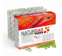NATURDAO PLUS® Enzyme DAO histamine - Haute dose 1 000 000 HDU par comprimé avec 8 cofacteurs - quercétine, catalase, vitamine B6, cuivre et zinc - 60 comprimés