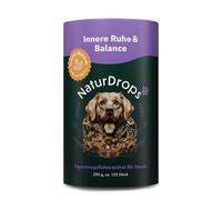 NaturDrops Innere Ruhe & Balance Lot de 125 friandises pour Chien avec Fonction au houblon et à la valériane pour soulager Le Stress, 100% Naturel, 250 g