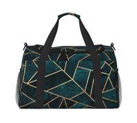 Nature Abstraite Vert émeraude,Sacs de Sport, Sacs de Voyage bandoulière pour Le Sport, Sacs de Voyage Grande capacité pour Femmes et Hommes