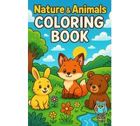 Nature & Animals: A Relaxing Coloring Book for Adults and Teens Featuring Beautiful Wildlife and Serene Natural Scenes