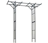 Nature - Arche double Eliséa en acier galvanisé noir Noir G
