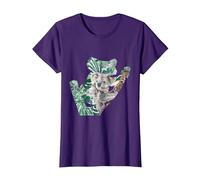Nature Australie Forêt Cadeau pour Les Fans De Koala T-Shirt, Femme, Violet, XL