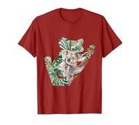 Nature Australie Forêt Cadeau pour Les Fans De Koala T-Shirt, Homme, Canneberge, 3XL
