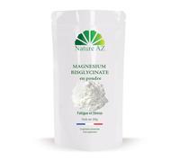 Nature AZ Magnésium Bisglycinate Pur en Poudre, Haute Absorption et Biodisponibilité, Stress, Sommeil, Fatigue, Sans Vitamine B6, Sans Additif, Sachet 200g, Laboratoire Français.