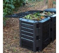 Nature bac à compost 1200 L noir 6071483 Composteur à déchets Jardinière Noir G