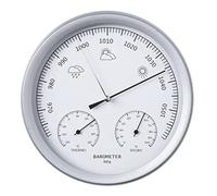 Nature Baromètre 3 en 1 avec thermomètre et hygromètre 20 cm Argenté