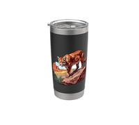 Nature Big Cat Cougar Mom Mountain Lion Panther Puma Lover Gobelet isotherme en acier inoxydable double paroi