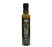 Nature Blessed Huile d’Olive Extra Vierge Grecque 250 ml - Première Pression à Froid - Goût Fruité et Équilibré - Bouteille en Verre