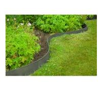 Nature Bordure de jardin texturée 0,12x12 m 5 mm gris, clôture en planche de jardin, rouleau de bordure de paysage, bordure de plante Gris G