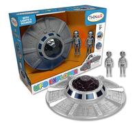 Nature Bound UFO Navire Spatial Jouet Spatial Ensemble de Navire Spatial pour Enfants avec Deux Aliens, Lumières et Sons, Aventure Éducative STEM, Figure 1:18