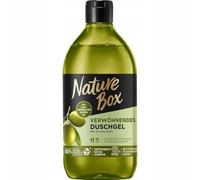 Nature Box Gel douche (6 x 385 ml), dorlotant au parfum d'olive, formule végétalienne et au pH neutre pour la peau avec huile d'olive pressée à froid, cosmétique naturel certifié