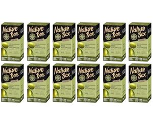 Nature Box Lot de 12 soins de douche festifs au parfum d'olive, cosmétique naturel, 100 g