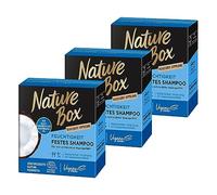 Nature Box Lot de 3 shampoings solides hydratants à l'huile de coco - Cosmétique naturel végan - 250 millilitres - 3 x 85 g