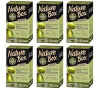 Nature Box Lot de 6 soins de douche festifs apaisants au parfum d'olive, cosmétique naturel, 100 g