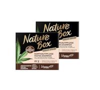 Nature Box Lot de 2 shampoings solides pour le cuir chevelu au chanvre (85 g), 2 x 85 g