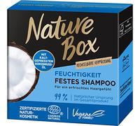 Nature Box Shampooing Solide Hydratant (85 g) à l'Huile de Noix de Coco - Hydrate les Cheveux en Profondeur - Soin Capillaire dans un Emballage Recyclable