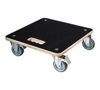 Nature Chariot À Plantes Carré 38x38 Cm Noir Bois