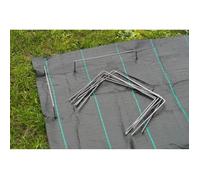 Nature Chevilles de fixation de bâche 20 pcs 25 x 20 cm Métal 409335