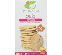 Nature & Cie Sablés Framboise 135 g - Lot de 6