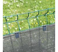 Nature – Clip de fixation pour toile et filet – Brise-vue – Lot de 20 – Vert