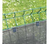 Nature Clip de fixation pour toile et filet brise-vue - Lot de 20 - Taupe