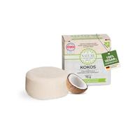 Nature Cosmétique® Basic Shampooing solide Coco (75 g) avec huile de coco bio, aloe vera et camomille, hydratant, végétalien, sans plastique, pour cheveux normaux et secs, cuir chevelu sensible