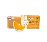 Nature Cosmétique® - Savon solide orange argousier - pour mains et corps - Savon naturel fait à la main - Hydratant & soin de la peau - Vegan, sans huile de palme - Fabriqué en Allemagne