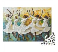 Nature, cubisme | pour Adultes |Nombreuses Danseuses| 70x50cm/1000pcs Puzzles Jeux Éducatifs Puzzles De Décoration Intérieure