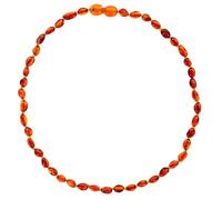 Nature d'Ambre - Collier bébé en pierres d'ambre couleur cognac avec fermoir clip (3170552C)