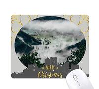 nature décors nuages sciences forestières la nuit de noël, tapis de souris en caoutchouc