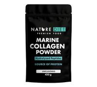 Nature Diet Premium Collagene Marin Poudre 420 g | Peptides Hydrolysés Collagène Type 1 peau de poisson | 90% protéines, sans saveur | Soutien peau, cheveux, ongles, articulations
