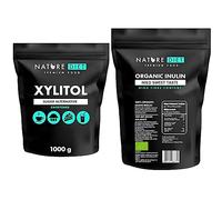 Nature Diet - Xylitol, 2 x 1 000 g & Inuline biologique 1000g | Extraite d’agave | Prébiotique naturel