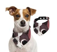 Nature du Boston Terrier,Bandanas pour Chien, écharpe en Coton, Bavoirs réglables pour Animaux de Compagnie,S