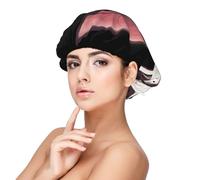 Nature du Boston Terrier,Bonnet de nuit en satin pour adulte - Bonnet de nuit élastique pour femme, couvre-cheveux de nuit