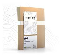 Nature-eco Lot de 50 Feuilles de Carton Kraft Marron A4 Extra Épais 380 g/m² pour Bricolage et Créatif