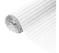 Canisse double face PVC - 1500 g/m² - Set de fixation - Blanc - 1 x 3 m - Nature