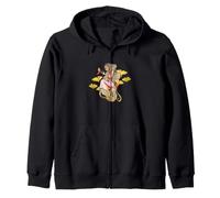 Nature Elfe Fille Gingko Floral Elfe Illustration Sweat à Capuche