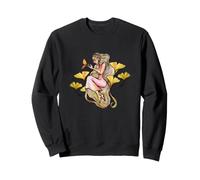 Nature Elfe Fille Gingko Floral Elfe Illustration Sweatshirt