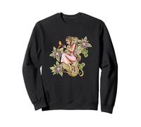 Nature Elfe Fille Mignon Floral Elfe Illustration Sweatshirt