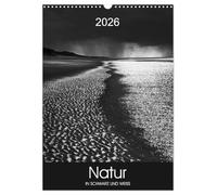 Nature en noir et blanc, Version française (Calendrier mural 2026 DIN A3 portrait), Calendrier CALVENDO mensuel