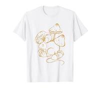 Nature Esthetic Souris Recherche Champignons et Glands T-Shirt, Homme, Blanc, M