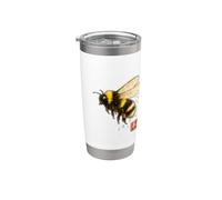 Nature été Abeille Bourdon japon Gobelet isotherme en acier inoxydable double paroi