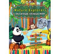 “Nature Explorers: A Fun and Educational Coloring Book About Trees, Animals, Maps & Flags - Learn Geography & Wildlife While Coloring!”: Ideal for ... and Creativity Through Nature Exploration.